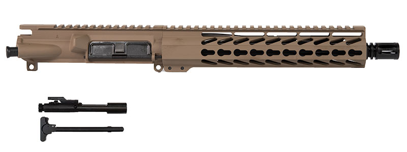 Flat Dark Earth AR15 pistol handguard - 10-inch Keymod design