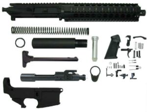 10.5 AR15 Pistol Kit 10″ Quadrail Upper Assembled With 80% Lower Receiver