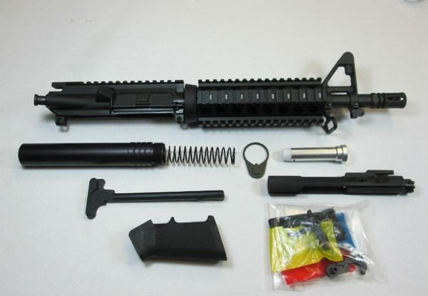 AR-15 Pistol Kit 10.5″ A2 Sight Tower with Quadrail NO Lower