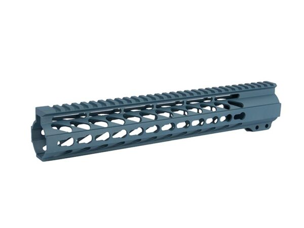 Blue Titanium AR-15 Keymod Handguard: 12-inch Rail for Versatile Attachments