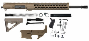 16″ Flat Dark Earth Rifle Kit 5.56 with 12″ Keymod with Lower