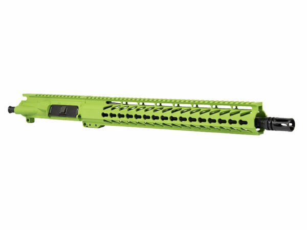 Vibrant Zombie Green 16-inch AR15 Upper with Slim Keymod Handguard