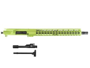 16″ Zombie Green AR-15 Upper 15″ Free Float Keymod with BCG