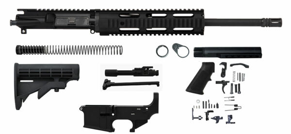 16" 300 Blackout Rifle Kit with Quadrail Handguard and 80% Lower Receiver