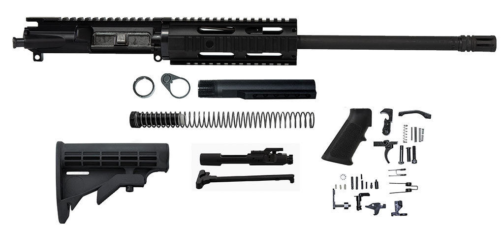 16" 300 Blackout Quad Rail Rifle Kit - Assembled Upper