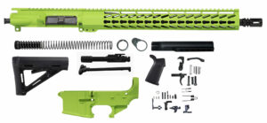 Zombie Green 16″ Rifle Kit 5.56 15″ Slim Keymod with Lower