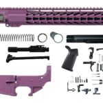 Purple Rifle Perfection: 16″ AR15 Kit with Keymod Handguard