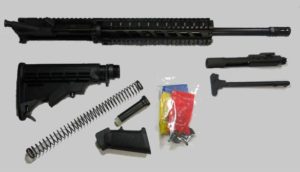 7.62x39 ar style rifle kit with 10 inch quadrail