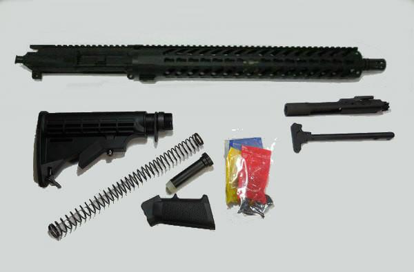 AR 15 Rifle Kit with 15 Inch Keymod Rail No Lower