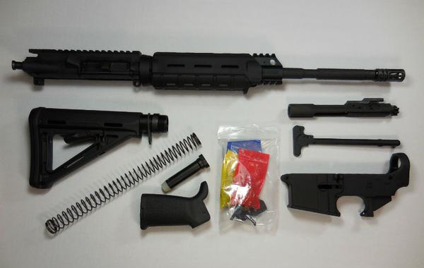 16 inch Rifle Kit with Magpul Moe with 80 percent lower