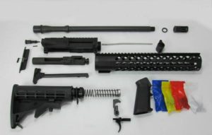 16″ 300 AAC Blackout 12″ Keymod Unassembled Complete Rifle Kit No Lower