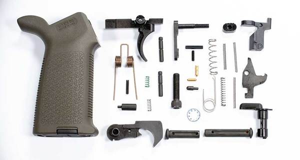 DPMS AR-10 308 DPMS Lower Parts Kit with Magpul Moe Grip od green