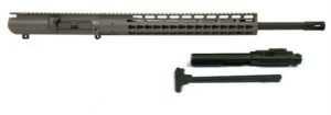 Elevate your firepower with our 308 Tungsten Grey Upper 15″ Free Float Keymod with BCG and Charging Handle. Precision-engineered for peak performance.
