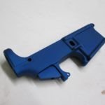 80 percent blue anodized lower receiver