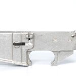 Raw 80% lower receiver less safe and fire markings