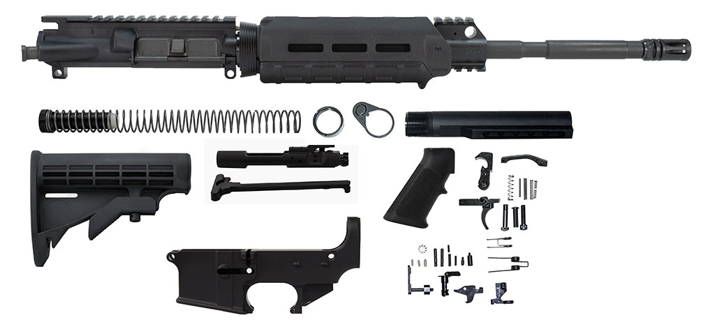 Anodized AR-15 Rifle Kit Upper Assembly