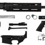 AR-15 Rifle Kit 10″ Quadrail 1 x 8 Upper Assembled WITH 80% Lower