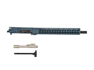 16″ Titanium Blue AR-15 Upper 15″ Free Float Keymod NIB BCG and Charging Handle