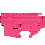 AR15 80% Lower and Complete Stripped Upper Cerakote Pink Set
