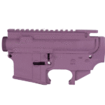AR15 80% Lower and Complete Stripped Upper - Purple Set