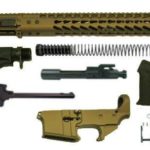 16″ AR-15 Rifle Kit with 15″ Slim Keymod with 80% Lower Receiver in Burnt Bronze