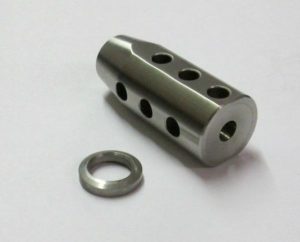 Stainless Steel Compensator Flash Suppressor with Stainless Crush Washer