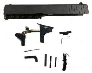 Glock 23 Compatible Polymer80 .40 Caliber Compact 80% Frame, Jig, Complete Parts Kit