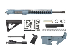 Titanium Blue 16″ AR 15 Kit with 12″ Slim Keymod with Lower