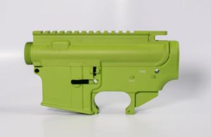 80 lower receiver and completely machined upper Set Cerakote zombie green