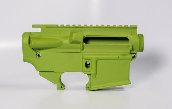 zombie green ar-15 80% lower and upper matching set