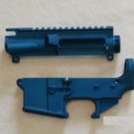 AR15 80% Lower and Complete Stripped Upper Blue Set