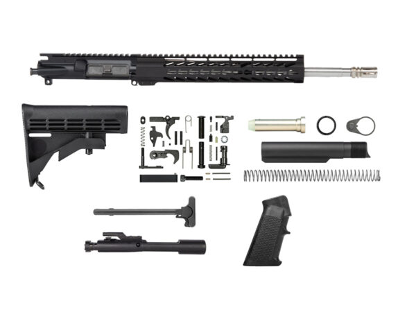 ar15_16_inch_ss_rifle_kit_1x9 AR-15 Rifle Kit Stainless Steel Barrel Upper Assembled 1×9