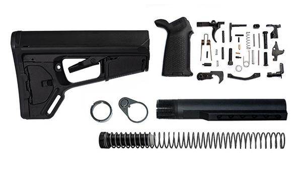 Magpul ACS-L Lower Build Kit including Stock, Lower parts kit, moe grip and stock hardware.