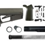 Magpul ACS-L Lower Build Kit with Stock, Lower parts kit, grip hardware - OD Green
