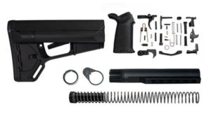 Magpul ACS Lower Build Kit Stock Lower Parts Kit Stock Hardware MOE Grip – Black