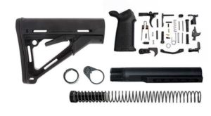 magpul ctr lower build kit with stock, stock hardware, and lower parts kit - black