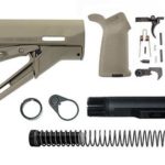 magpul ctr lower build kit with stock, stock hardware, and lower parts kit - FDE