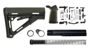 Magpul CTR Lower Build Kit Stock Lower Parts Kit Stock Hardware MOE Grip – Olive Drab OD Green