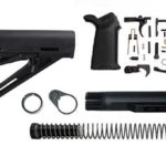 magpul moe lower build with stock, lower parts kit, and stock hardware - Black