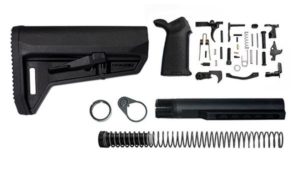 Magpul MOE SL-K Lower Build Kit Stock Lower Parts Kit Stock Hardware MOE Grip – Black