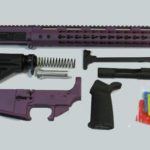 Purple cerakote Rifle kit with lower AR 15