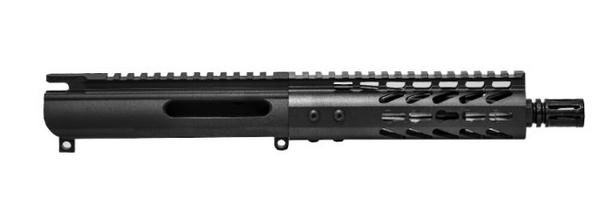AR-15 Slick Side Pistol Upper 7.5 S.S. Barrel 7 inch slim Keymod Rail No BCG or Charging Handle