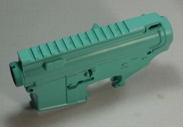 AR15 Tiffany Blue 80% Lower and Complete Stripped Upper
