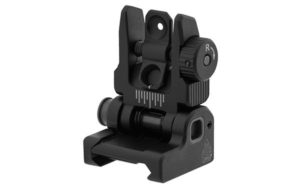 leapers utg accu-sync spring loaded ar-15 rear flip up sight