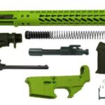Zombie Green 16" Ar15 Kit with 12" Slim Keymod with Lower