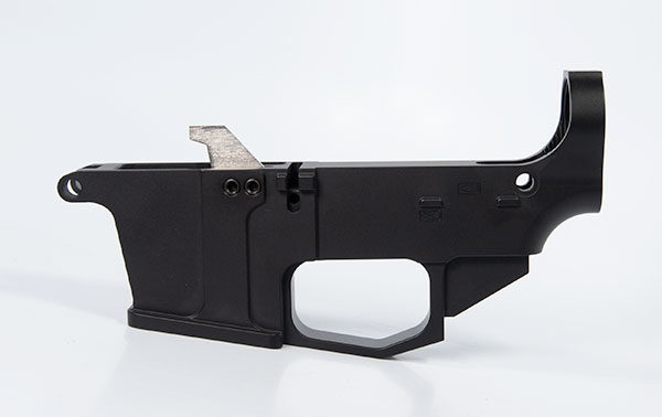 9mm 80% AR-15 Lower Receiver Black