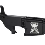 Personalized MOLON AABE SKULL Laser Etching on 80% AR-15 Black Lower – Crafted Firearm Design