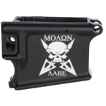 Premium Laser Engraved MOLON AABE SKULL on 80% AR-15 Black Lower – Custom Firearm Art
