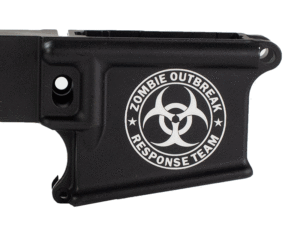 engraved ar15 Zombie outbreak