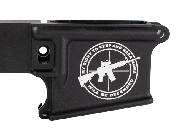 80% AR15 Right to bear amrs engraved lower